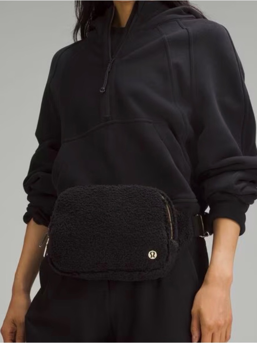 lululemon athletica Black Sherpa Everywhere Belt Bag